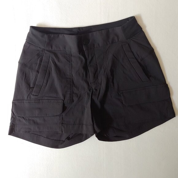 ATHLETA Black Cargo Trekkie Women Shorts Size 2 - Picture 4 of 11